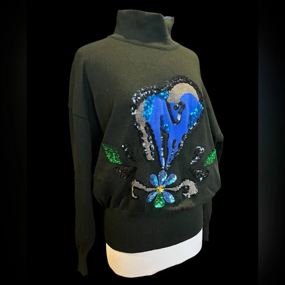 Vintage Escada by Margaretha Ley sequin sweater - Picture 3 of 15